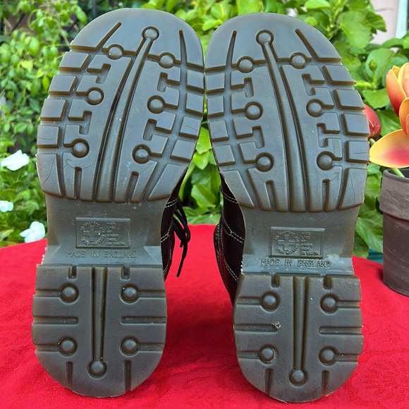 🏴󠁧󠁢󠁥󠁮󠁧󠁿 Dr. Martens MIE Vintage Chunky Brown Platform Oxfords UK 5 - Picture 16 of 17